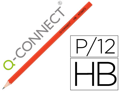 Lápiz de grafito Q-Connect hexagonal HB
